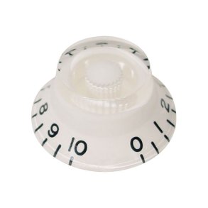 Boston KW-160 Bell Knob Knap - Transparent Hvid