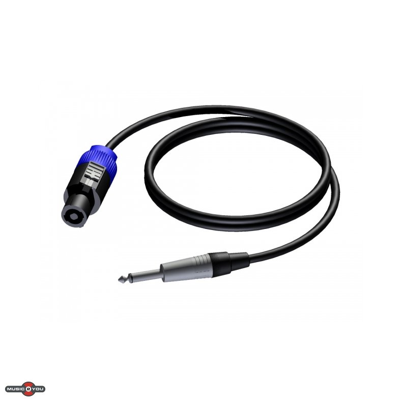 Procab CAB592-10 Hjttalerkabel 2x1,5 - Speakon - Jack Han