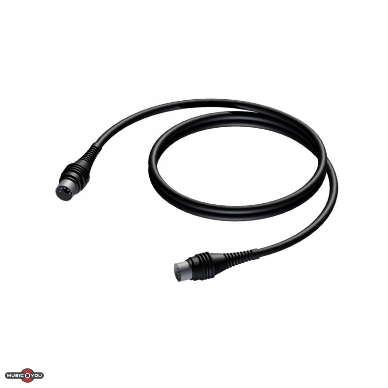 Procab CAM400 - MIDI kabel med 5 pin DIN Han stik - 1,5 meter