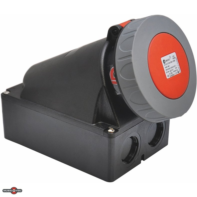 CEE V�gudtag 400V - 63A IP67 - Sort