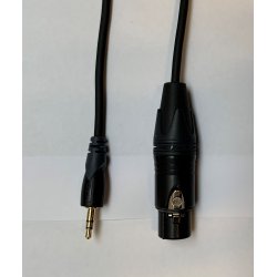 Procab CLA716 CUSTOM2 - Minijack 3,5mm Stereo Han TRS til 3pol XLR Hun