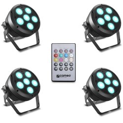 Cameo ROOT Par 6 Set 1 - 4x ROOT Par 6 Spotlys inkl. Fjernbetjening