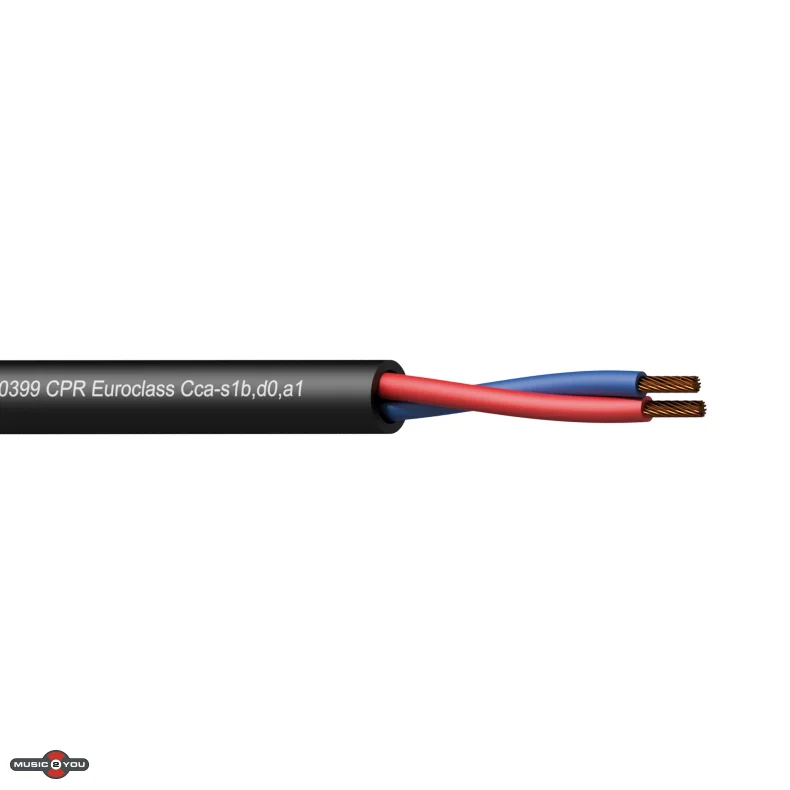 Procab CLS215-CCA Hjttaler kabel 2x1,5m - Sort (Meterml)