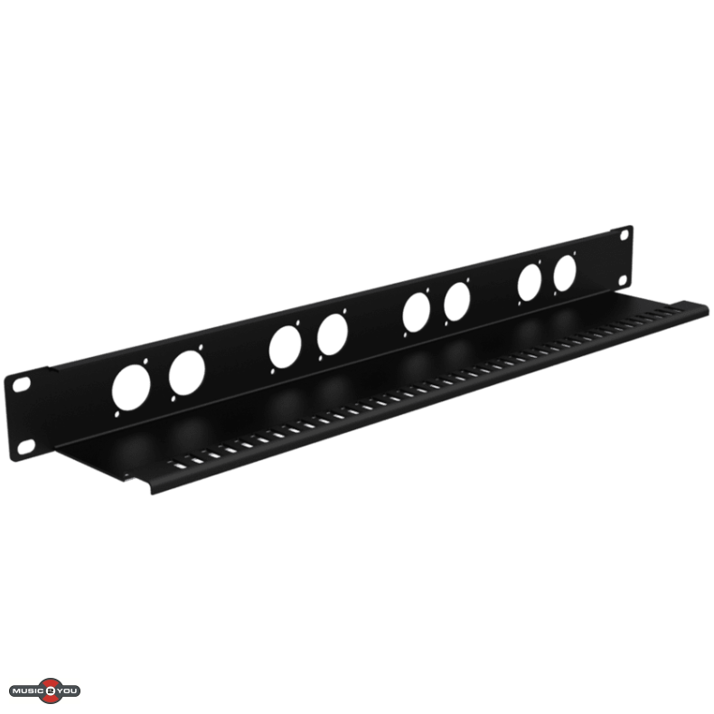Caymon BP108T Rackpanel med aflastning - 8 x D-Size hul - 19"/1Unit