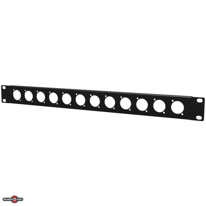 Caymon BP112 Rackpanel - 12 x D-Size hul - 19"/1Unit