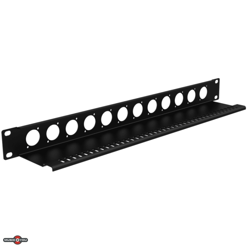 Caymon BP112T Rackpanel med aflastning - 12 x D-Size hul - 19"/1Unit