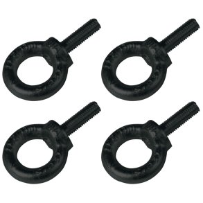 Caymon jebolt / Ringbolt M10 x 35mm, 18,5mm - WLL 230 kg - Sort - 4 Pack