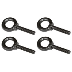 Caymon jebolt / Ringbolt M8 x 35mm, 17mm - WLL 140 kg - Sort - 4 Pack