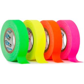 Console Tape 12mm x 9,2m - Gr�n, Gul, Orange og Pink - 4 Pack