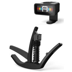 DAddario PW-CT-12 Mikro tuner + PW-CP-10 NS Tri-Action Capo bundle