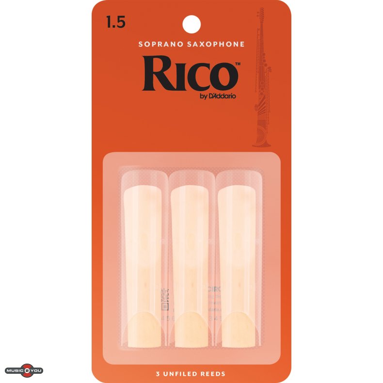 D'Addario Rico Saxofon-blade Sopran - 3 Pack