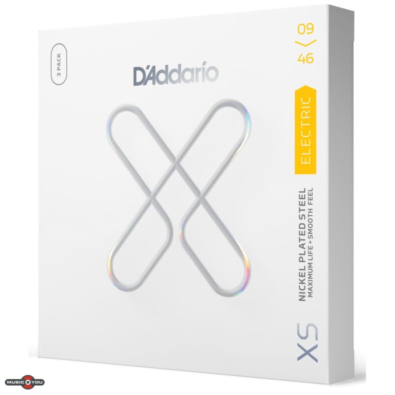 DAddario XSE0946 - Super Light Coated El-guitar strenge 009-046 - 3 pack