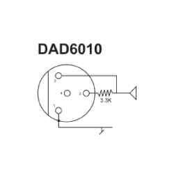 DPA DAD6010 - MicroDot-adapter for Line 6 / Shure / TOA