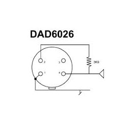 DPA DAD6026 - MicroDot-adapter for Beyer Dynamic / Trantec