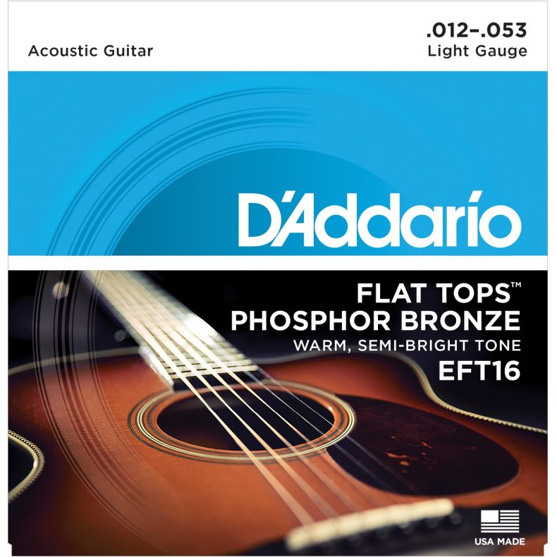 DAddario EFT16 - Light Flat Tops Western-strenge 012-053