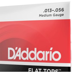 DAddario EFT17 - Medium Flat Tops Western-strenge .013-.056
