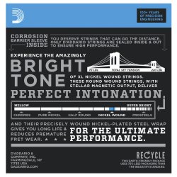 D'Addario EXL110-3D 3 pack El-guitar strenge 0.10 - 0.46