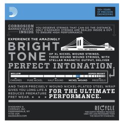 D'Addario EXL140-3D 3 pack El-guitar strenge 0.10 - 0.52