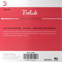 DAddario Prelude J810 - Medium Tension Violin-strenge 3/4