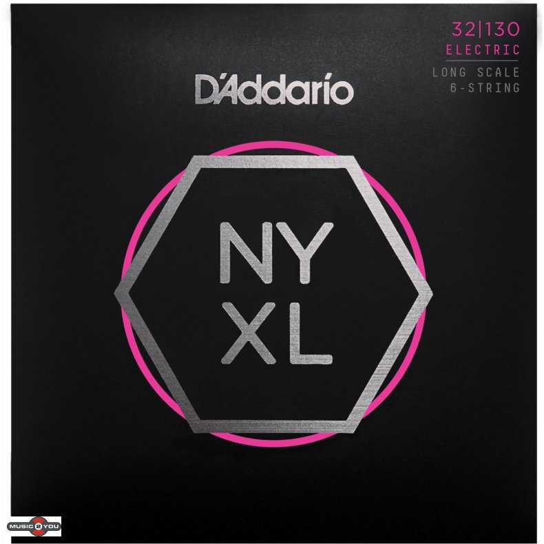 D'Addario NYXL 32130 Long Scale Bass 32 - 130 til 6-strenget bas
