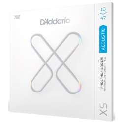 DAddario XSAPB1047-12 - Light Coated Acoustic Western-strenge 010-047 Til 12-Strenget