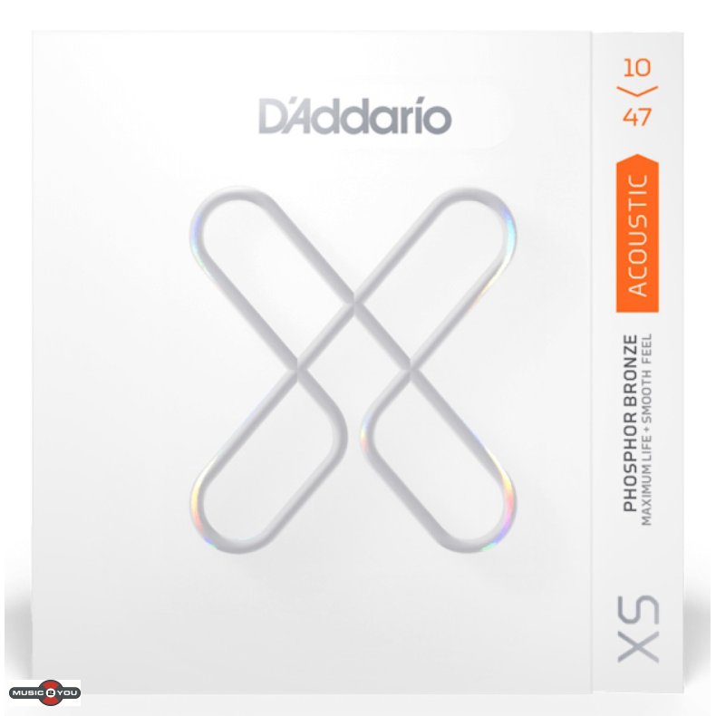 DAddario XSAPB1047 - Extra Light Coated Acoustic Western-strenge 010-047