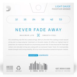 DAddario XSAPB1253 - Light Coated Acoustic Western-strenge 012-053