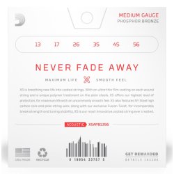 DAddario XSAPB1356 - Medium Coated Acoustic Western-strenge 013-056