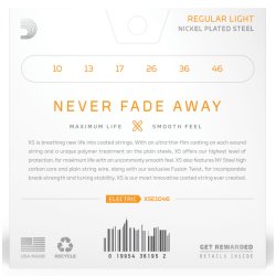 DAddario XSE1046 - Regular Light Coated El-guitar strenge 010-046