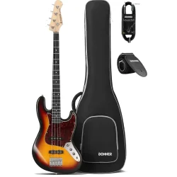 Donner DJB-510D El-bas med gigbag - Sunburst