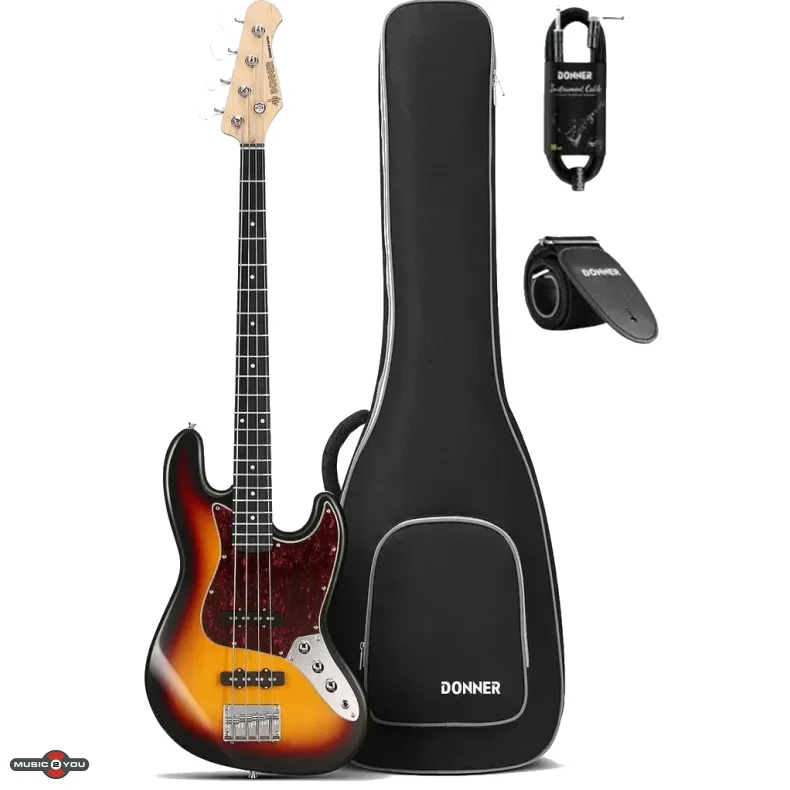 Donner DJB-510D El-bas med gigbag - Sunburst