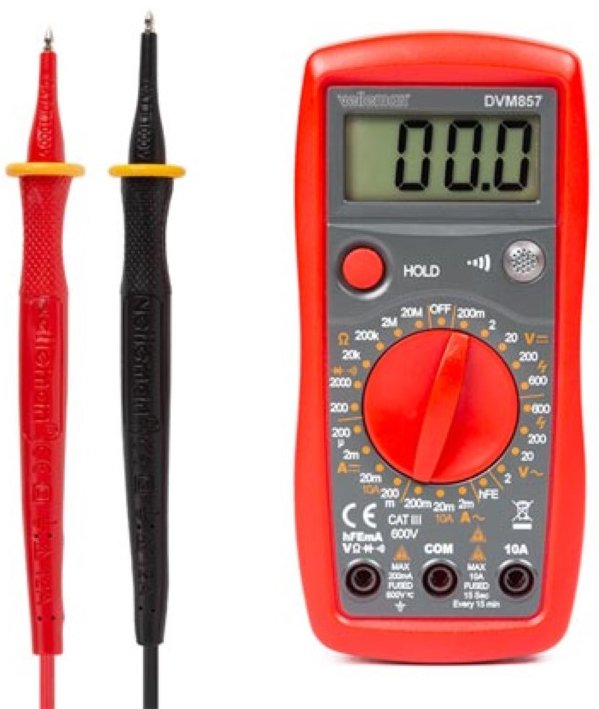 Velleman DVM857 Digital Multimeter CAT III 600V - Music2you