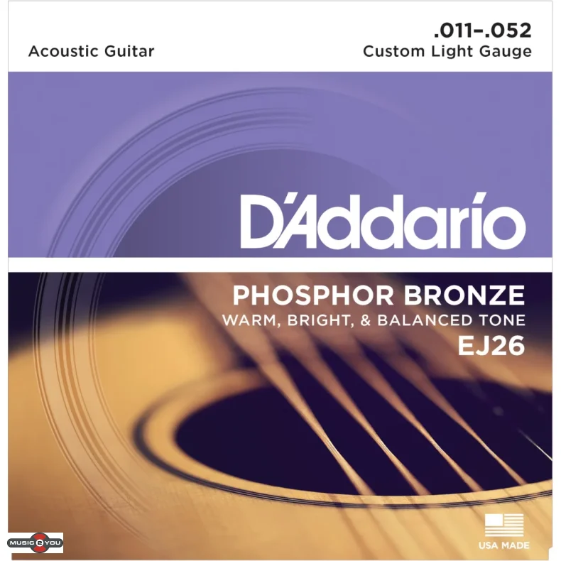 D'Addario EJ26 Western guitar strenge 0.11 - 0.52