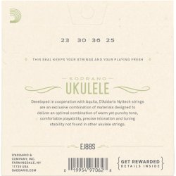 D'Addario EJ88S Sopran Ukulelestrenge