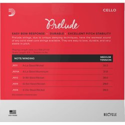 D'Addario J1010 4/4 Medium Tension - Cellostrenge