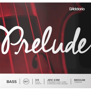 D'Addario J610 3/4 Medium Tension - Kontrabas strenge