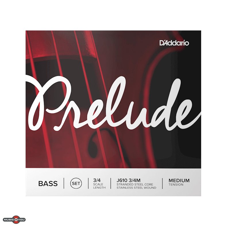 D'Addario J610 3/4 Medium Tension - Kontrabas strenge