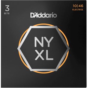 D'Addario NYXL1046-3P 3 pack El-guitar strenge 0.10 - 0.46