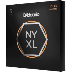 D'Addario NYXL1046-3P 3 pack El-guitar strenge 0.10 - 0.46