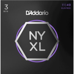 D'Addario NYXL1149-3P 3 pack El-guitar strenge 0.11 - 0.49