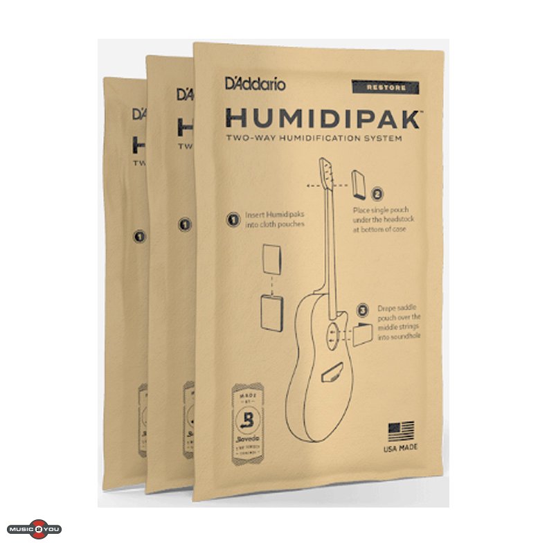 DAddario PW-HPCP-03 Humidipak Restore refill 3-pack