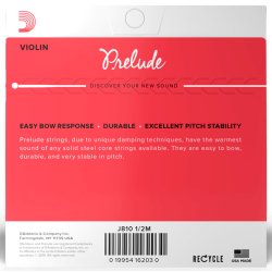 D'Addario Prelude J810 - Medium Tension Violin-strenge 1/2