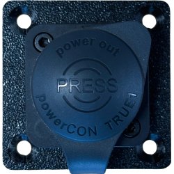 D�kplade til indbygning m. Powercon TRUE1 Chassis Hun