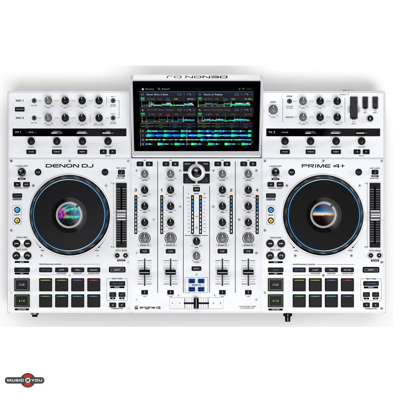 Denon DJ Prime 4+ Special Edition White DJ Controller
