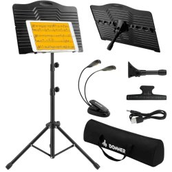 Donner DMS-1 Nodepult med dobbelt LED nodelampe og taske