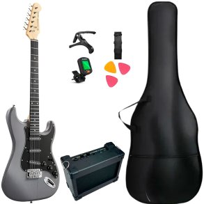 Donner DST-80 Elguitar Bundle - Matton Black