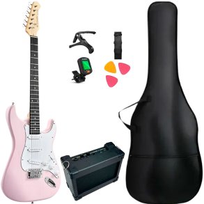 Donner DST-80 Elguitar bundle - Shell Pink