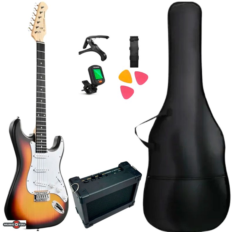 Donner DST-80 Elguitar Bundle - Sunburst