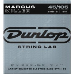 Dunlop DBMMS45105 Super Bright Basstrenge Marcus Miller 45 - 105 til 4-strenget bas