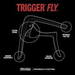 Dunlop Trigger Fly Capo 63CSC Curved - Chrome